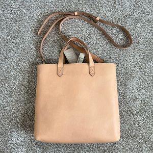 Madewell leather zip too small transport tote